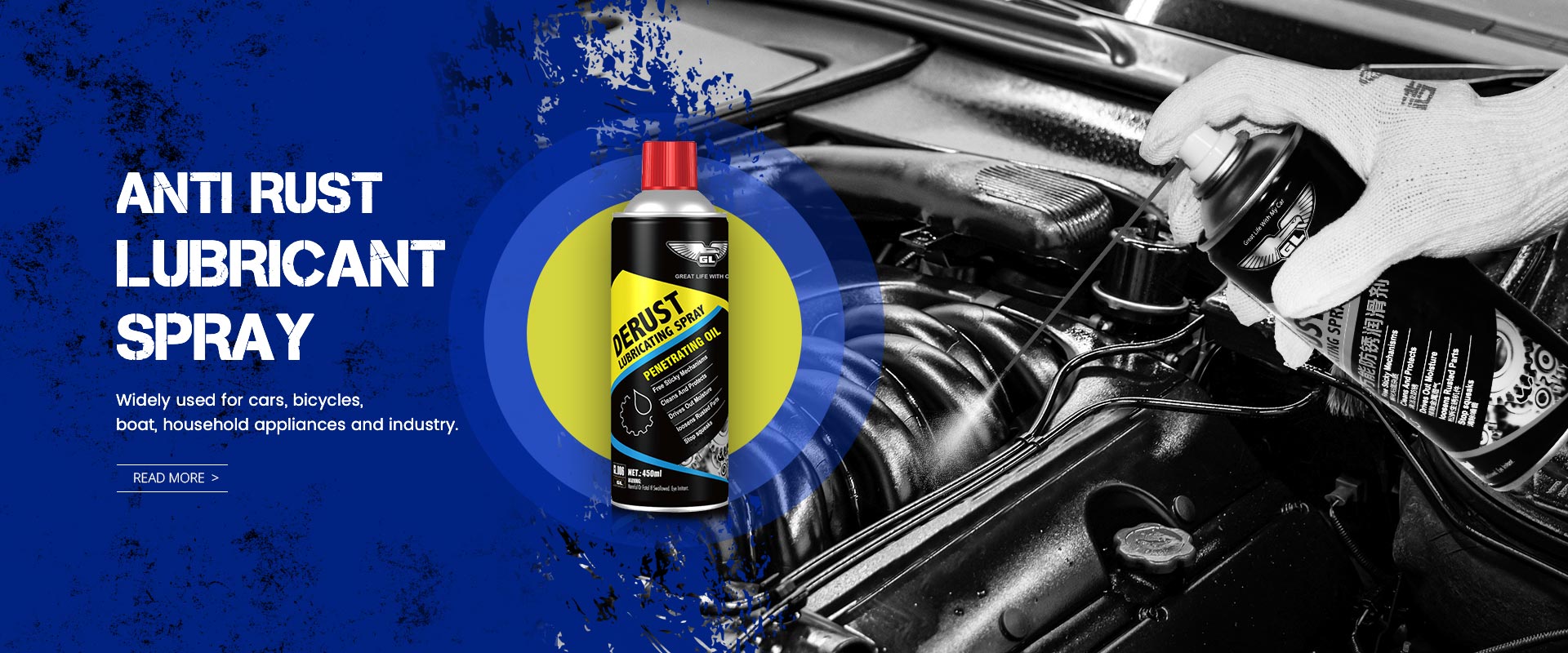 brake fluid, carb cleaner, anti rust lubricant spray, GL, lidi